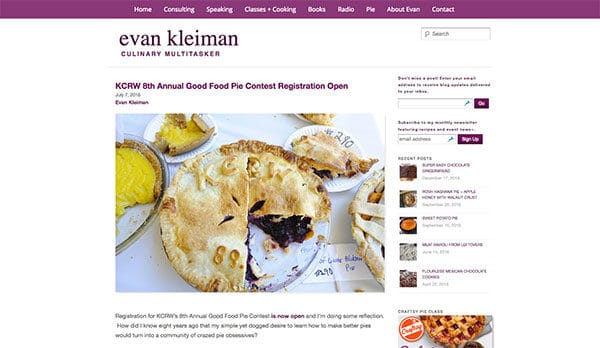 Evan Kleiman - all about pie